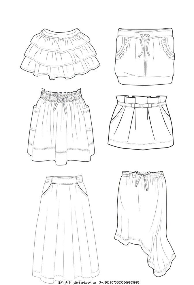 服裝矢量圖線稿 現(xiàn)代時(shí)尚設(shè)計(jì)的技術(shù)基石